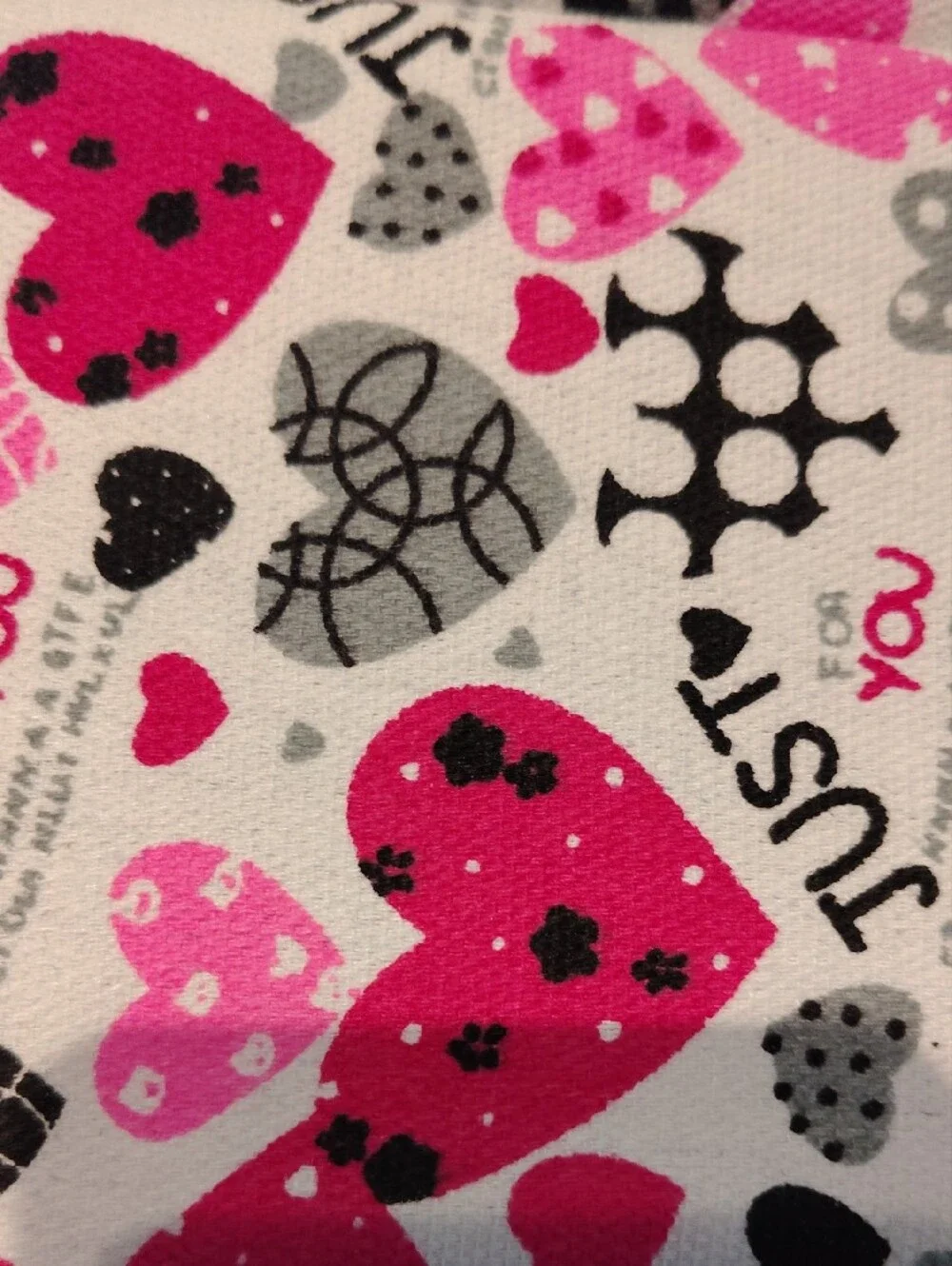 Plush Shoulder Bag For Your Puppy - Pink & Black Heart Print New